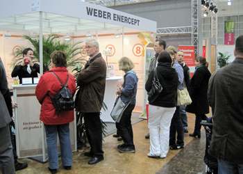 Ergebnis: Geschätzte 90% aller Messebesucher besuchen den Stand von Weber enercept.